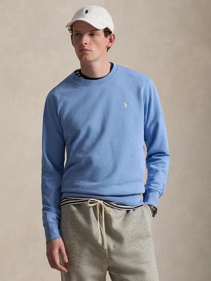 Polo Ralph Lauren Loopback Cotton RL Fleece Sweatshirt, Bristol Blue, Bristol Blue