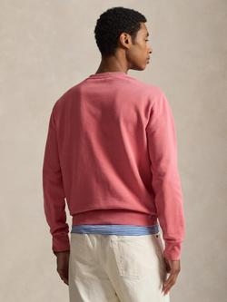 Ralph Lauren Cotton Sweatshirt, Red Sky - view 2, Red Sky
