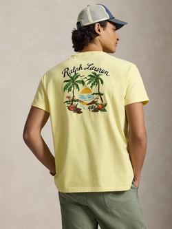 Ralph Lauren Tropical Cotton T-Shirt, Resort Gold - view 2, Resort Gold