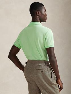 Ralph Lauren Slim Fit Cotton Mesh Polo Shirt, Cruise Lime - view 2, Cruise Lime/C2113