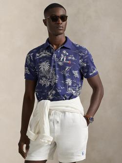 Ralph Lauren Cotton Polo Top, Harbor Island Bear Boathous Navy, Harbor Island Bear Boathous Navy