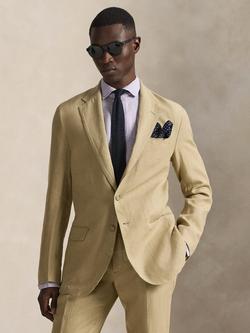 Ralph Lauren Linen Polo Soft Suit Jacket, Coastal Beige, Costal Beige