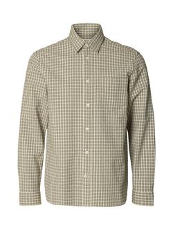 Selected Seersucker Shirt, Oatmeal Check, Oatmeal Check