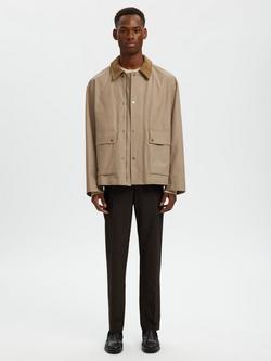 Selected Windbreaker Jacket, Weathered Teak - view 2, Weathered Teak