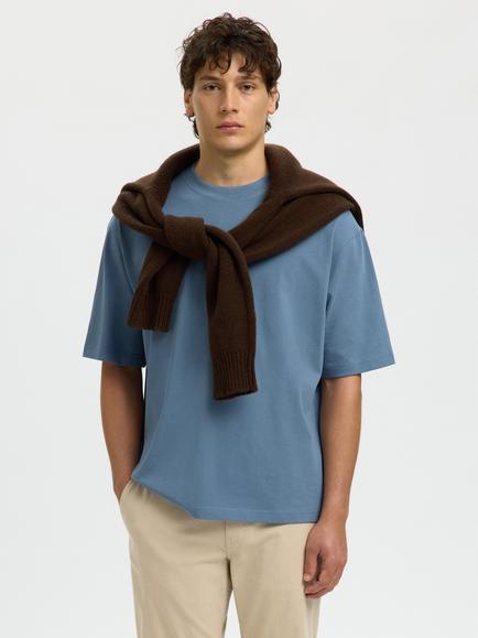 Selected Relaxed T-Shirt, Blue Mirage, Blue Mirage