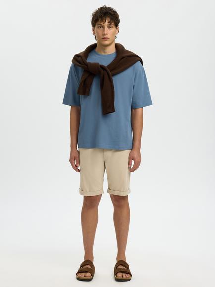 Selected Relaxed T-Shirt, Blue Mirage - view 2, Blue Mirage