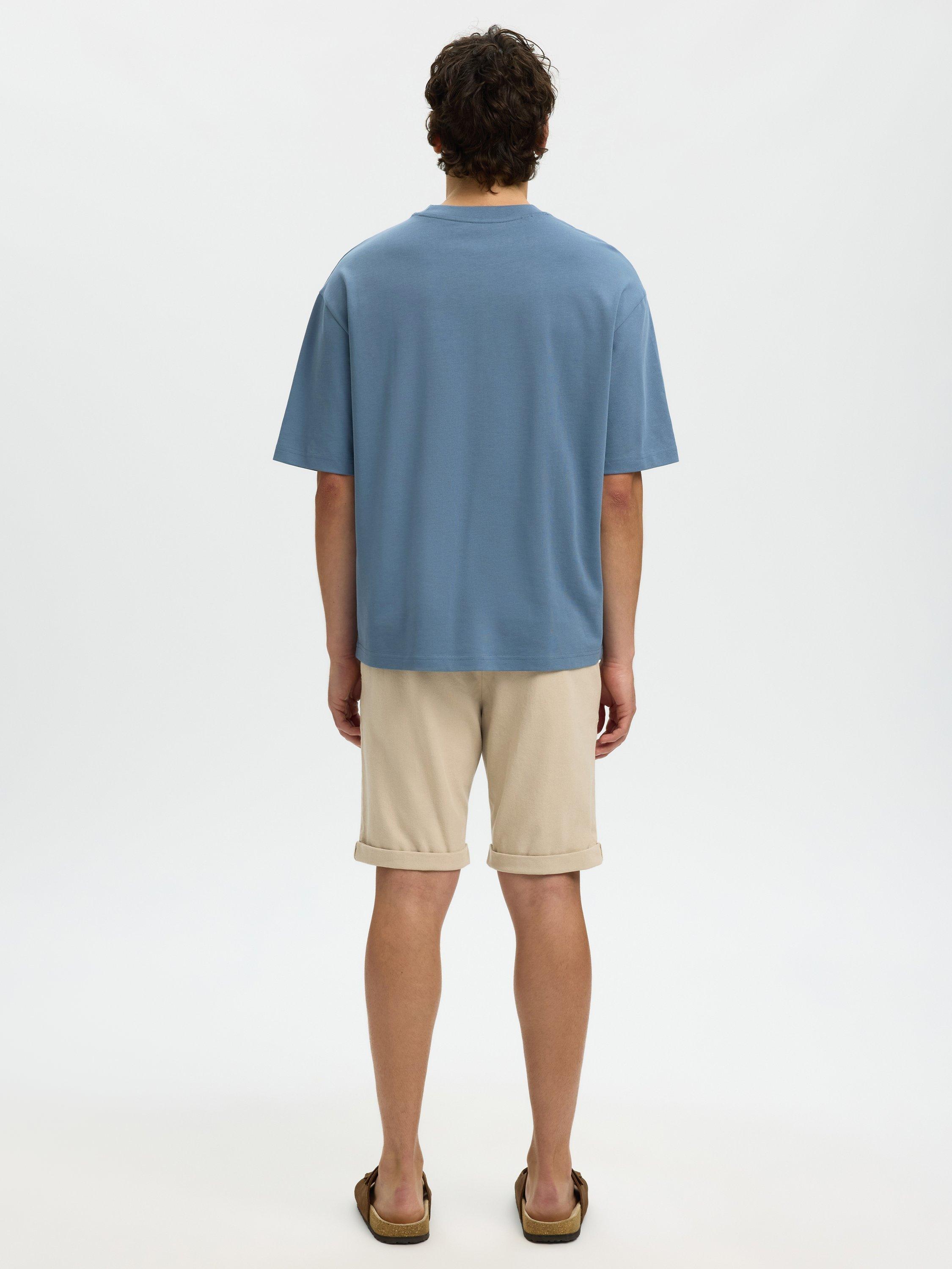 Product image 5 of 6, which shows Selected Relaxed T-Shirt, Blue Mirage, S