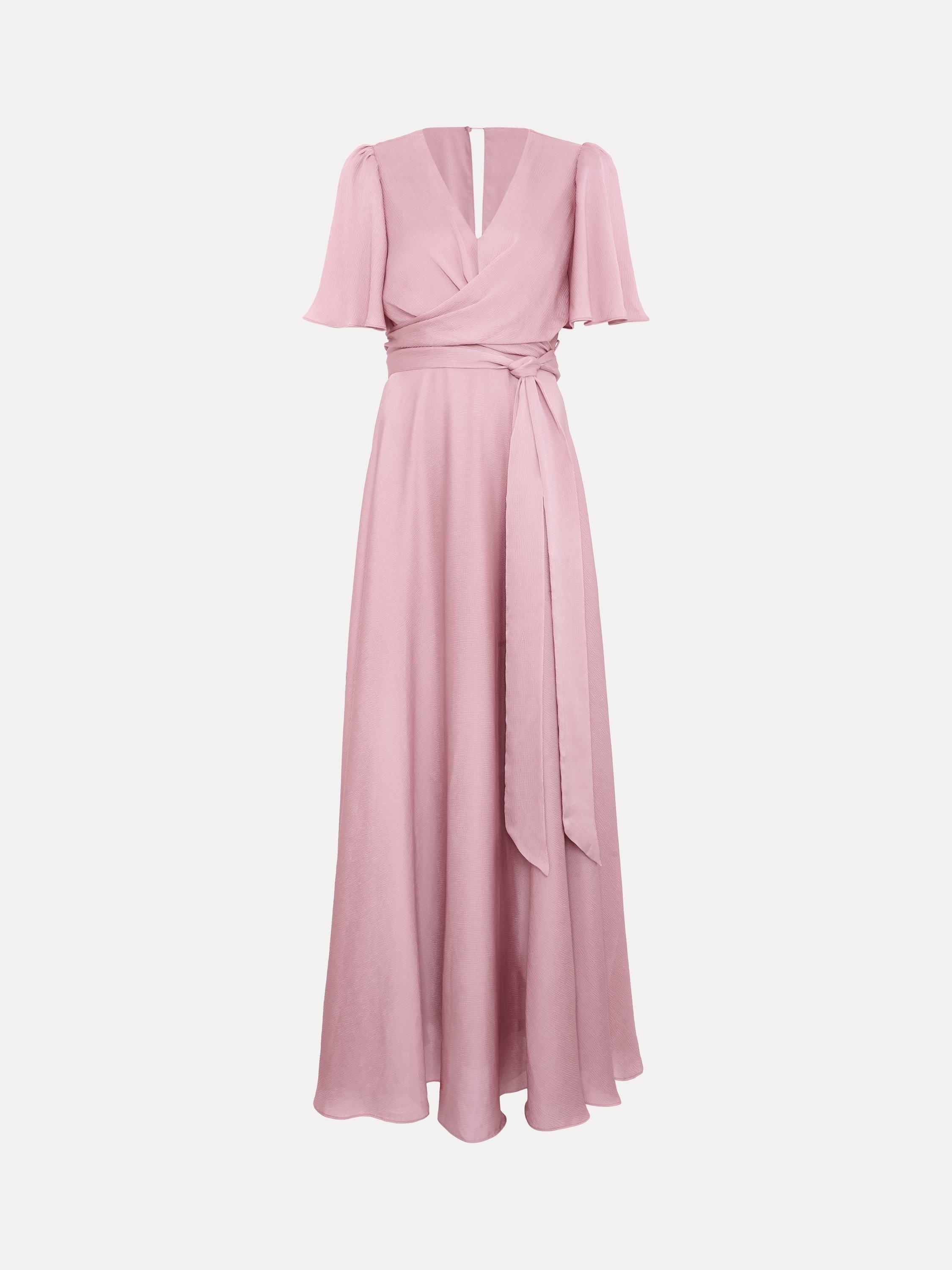 Product image 5 of 9, which shows Phase Eight Abbie Dress, Pale Pink, 10