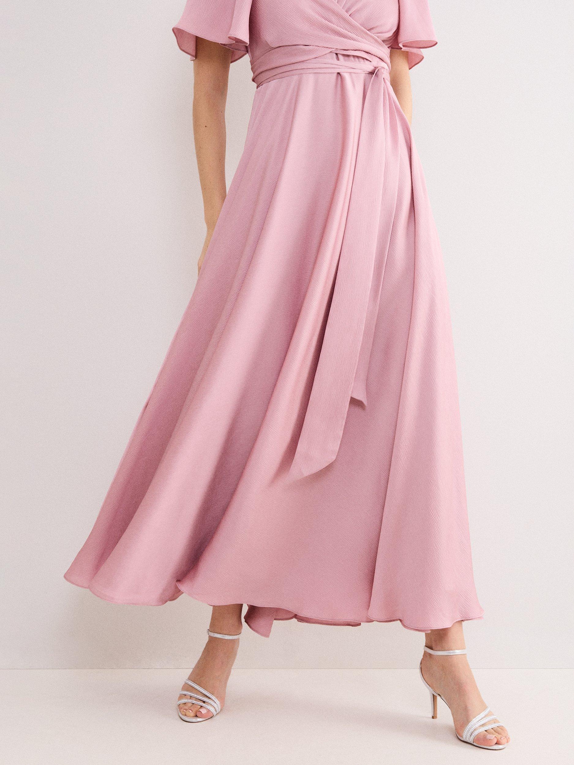 Product image 7 of 9, which shows Phase Eight Abbie Dress, Pale Pink, 10