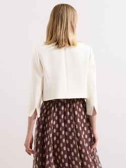 Phase Eight Catherine Collarless Jacket - view 2, Cream