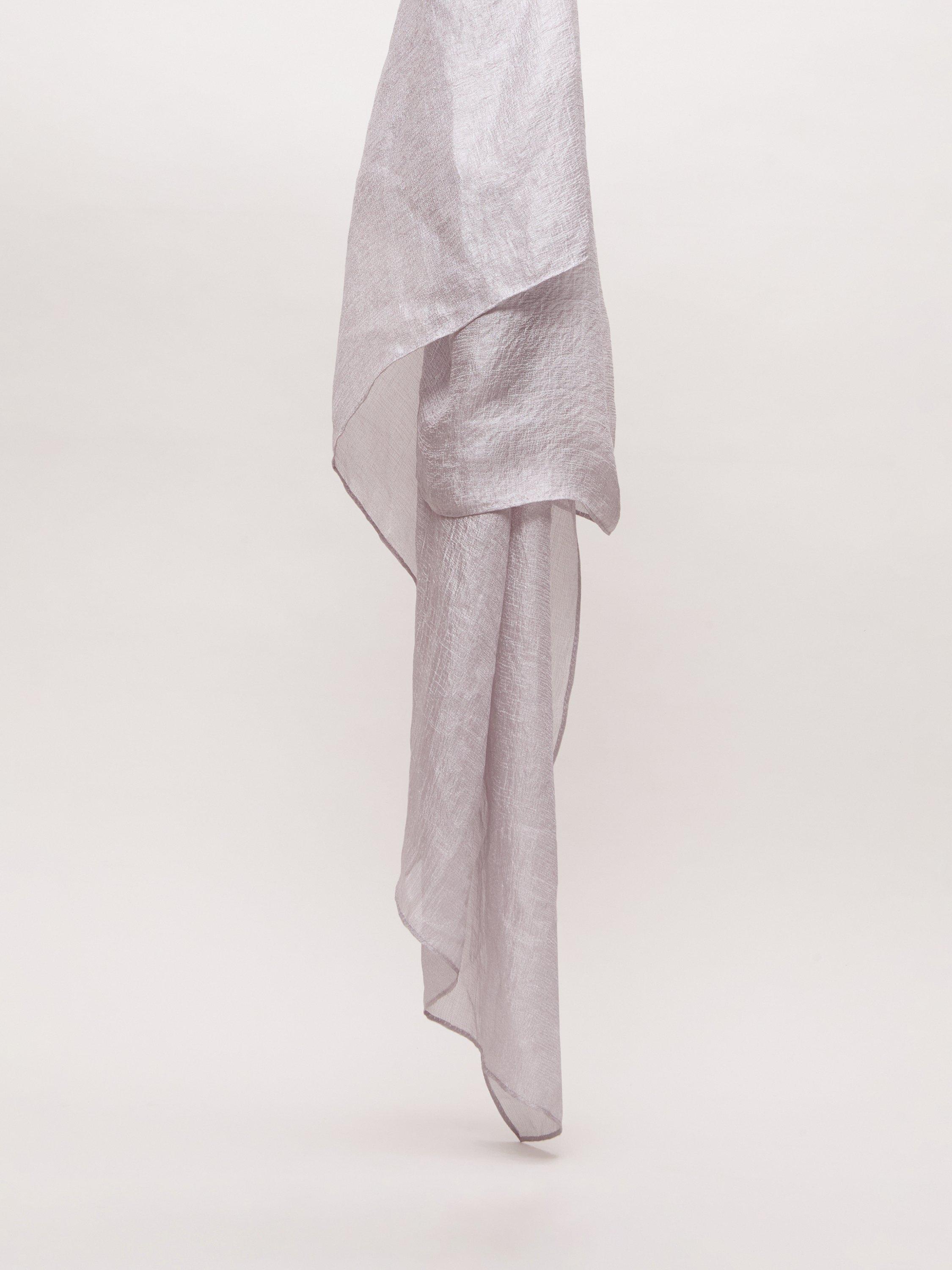 Product image 4 of 6, which shows Phase Eight Oversized Scarf, Silver, One Size