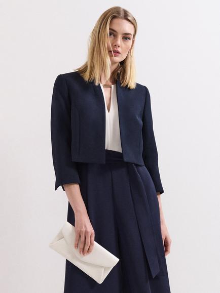Phase Eight Catherine Collarless Jacket, Navy