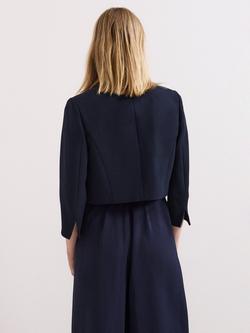 Phase Eight Catherine Collarless Jacket - view 2, Navy