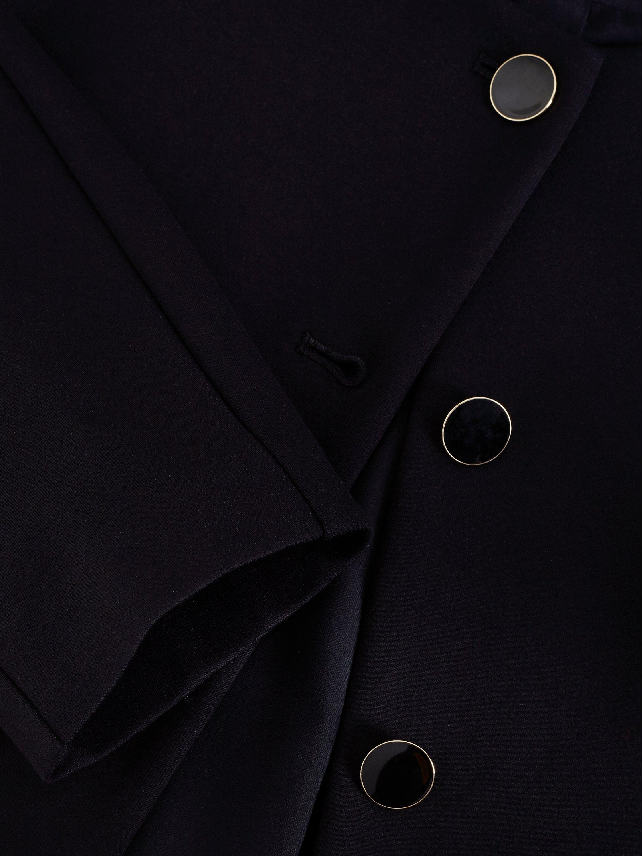 Product image 6 of 7, which shows Phase Eight Danni Ponte Fitted Jacket, Black, 10