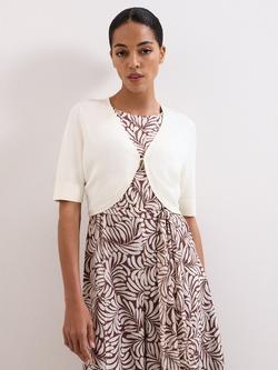 Phase Eight Riah Bolero Shrug, Ivory, Ivory