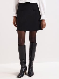 Phase Eight Danni Ponte Mini Skirt, Black, Black