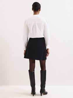 Phase Eight Danni Ponte Mini Skirt, Black - view 2, Black