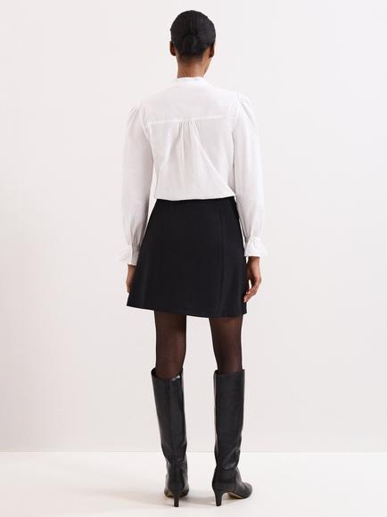 Phase Eight Danni Ponte Mini Skirt, Black - view 2, Black