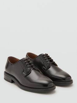 Mango Paris Faux Leather Derby Shoes - view 2, Brown