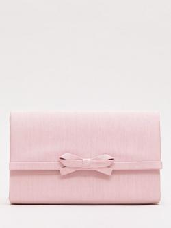 Phase Eight Grosgrain Bow Clutch Bag, Pale Pink, Pale Pink