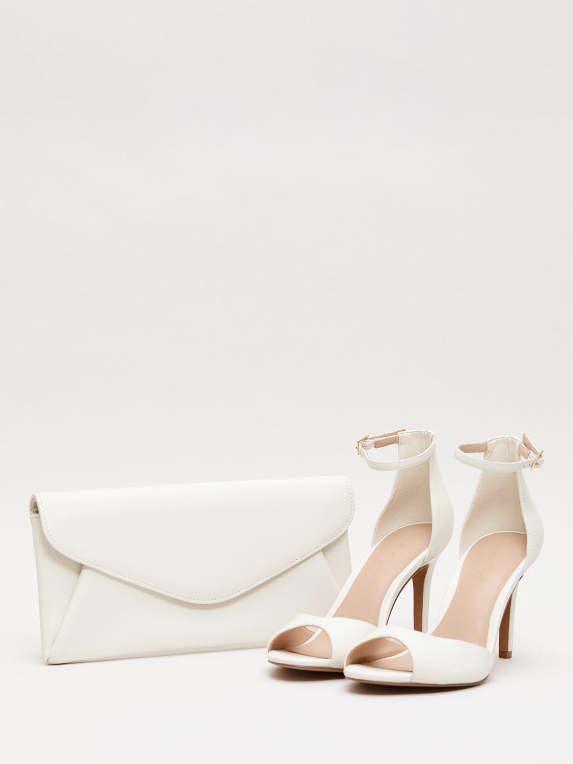 Product image 5 of 8, which shows Phase Eight Envelope Pure Leather Clutch Bag, Cream, One Size