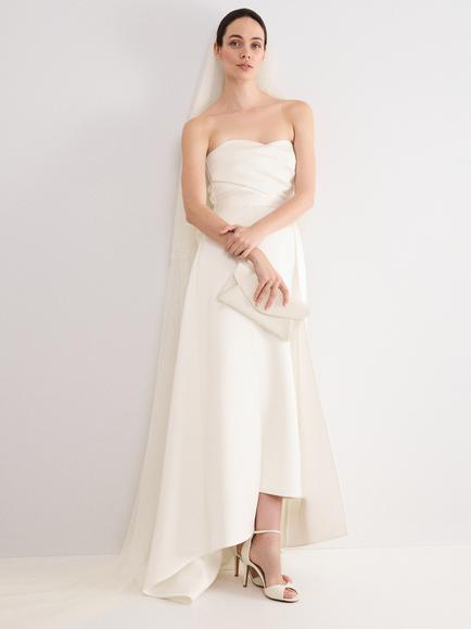 Phase Eight Meredith Satin Twill Wedding Dress, Ivory, Ivory