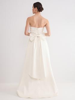Phase Eight Meredith Satin Twill Wedding Dress, Ivory - view 2, Ivory