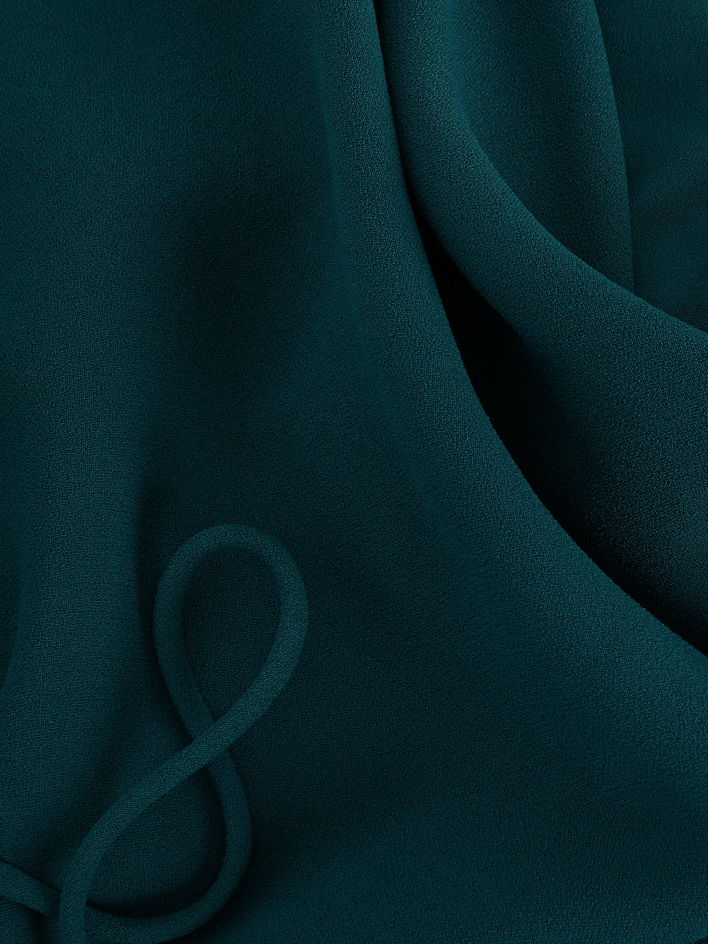 Product image 6 of 8, which shows Phase Eight Monique Cowl Neck Jumpsuit, Teal, 10