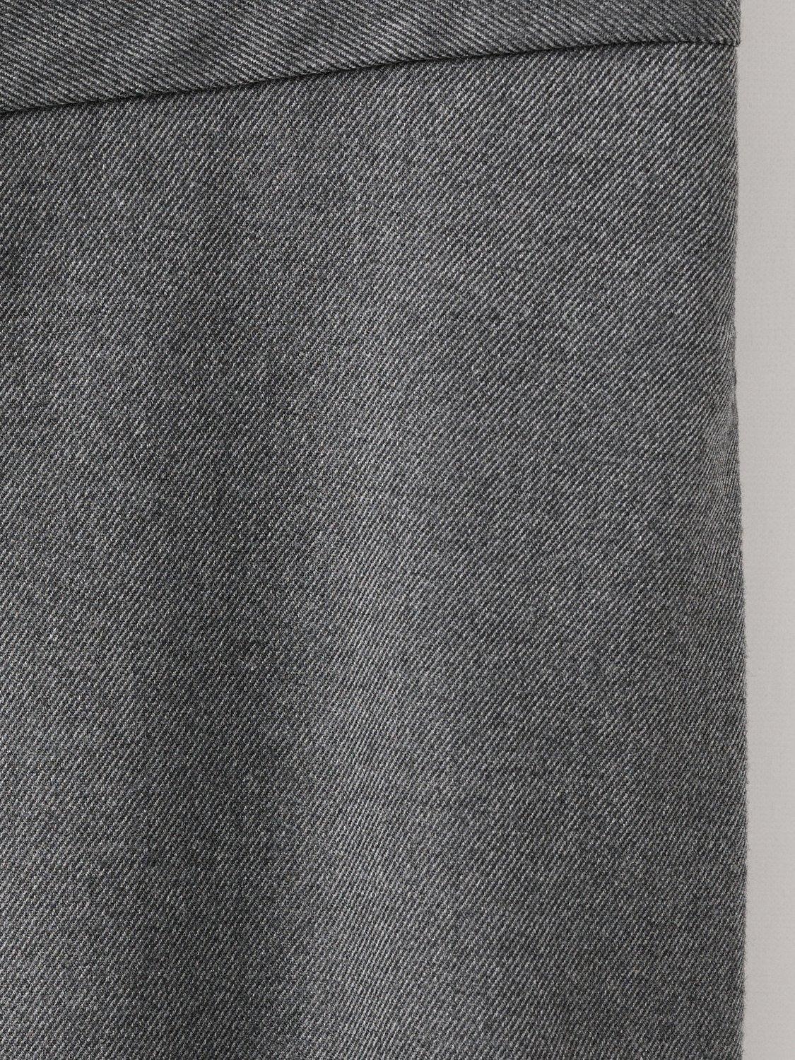 Product image 5 of 8, which shows Mango Dover Straight-Leg Tailored Trousers, Grey, 30
