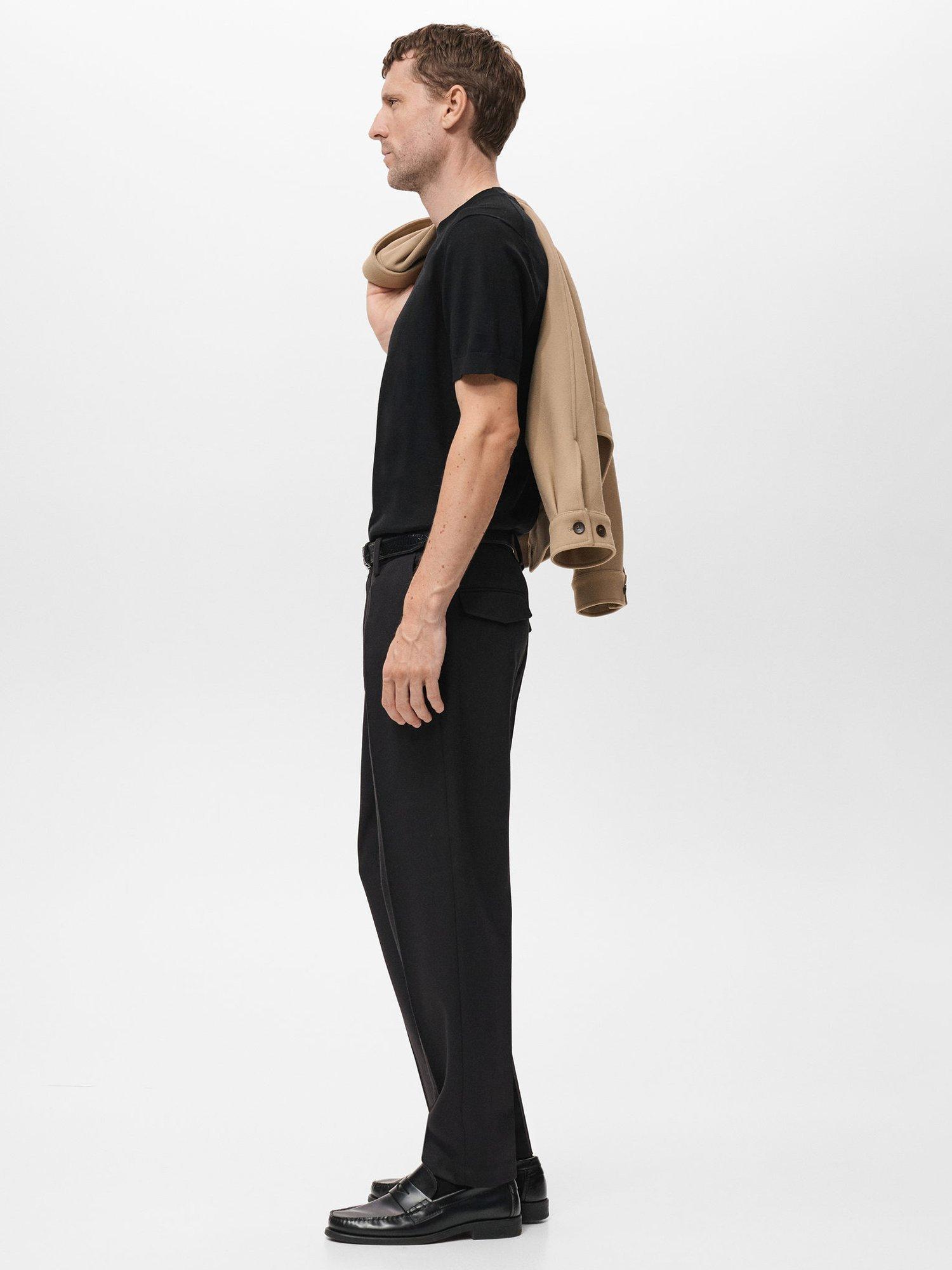 Product image 7 of 8, which shows Mango Arraona Cotton T-Shirt, Black, S