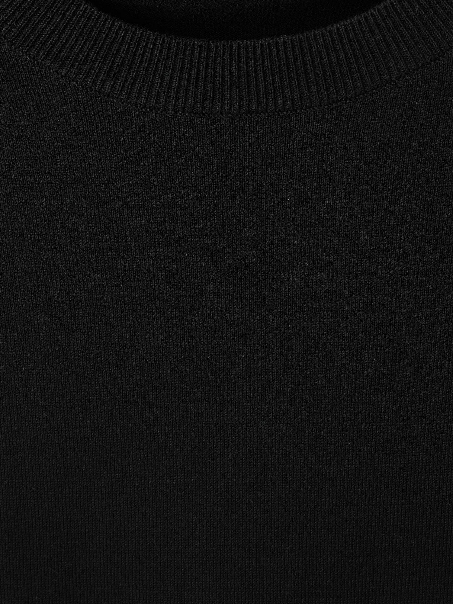 Product image 8 of 8, which shows Mango Arraona Cotton T-Shirt, Black, S