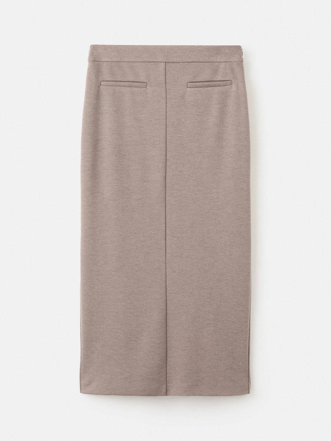 Product image 3 of 6, which shows Mango Luca Midi Skirt, Brown, L