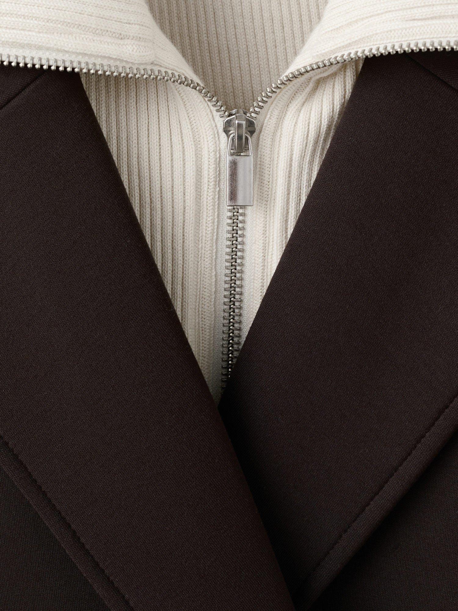 Product image 8 of 8, which shows Mango Nero Longline Coat, Brown, M