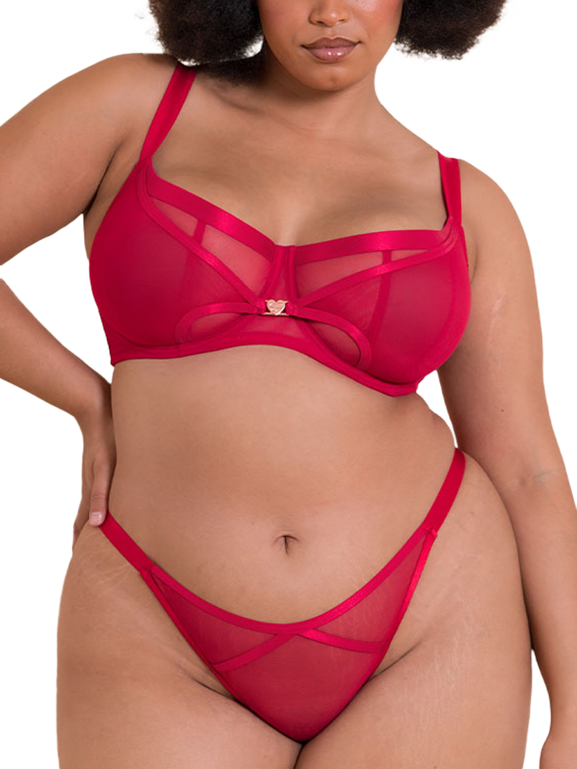 Product image 2 of 7, which shows Curvy Kate Loved Up Bra, Crimson, 30F