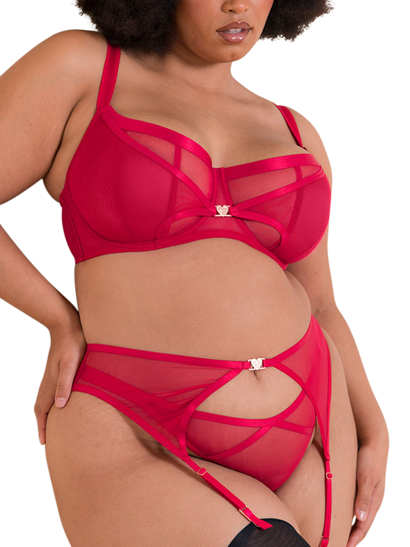 Product image 3 of 7, which shows Curvy Kate Loved Up Bra, Crimson, 30F