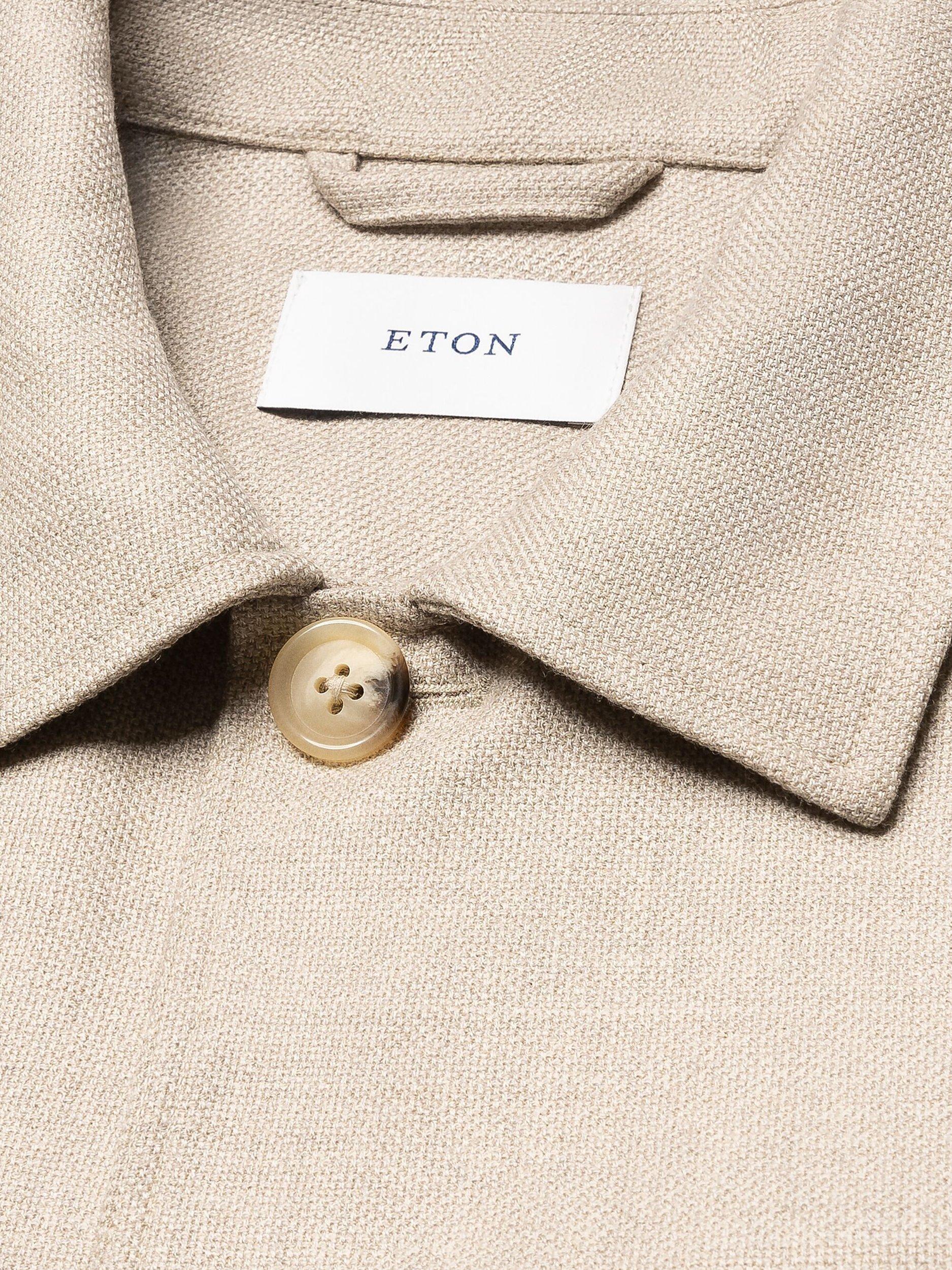 Product image 6 of 7, which shows Eton Wool with Cashmere Overshirt, Beige, S