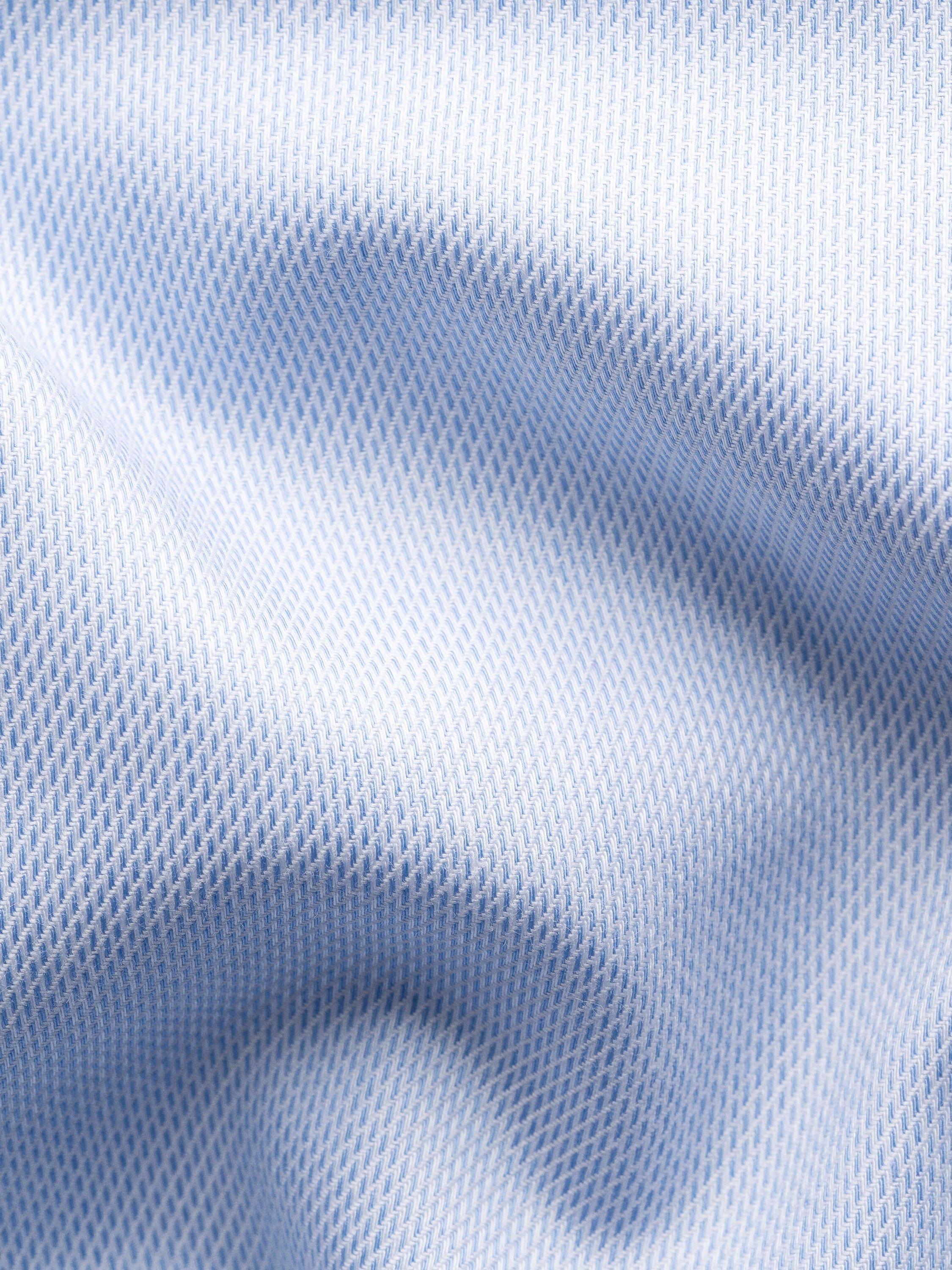Product image 3 of 4, which shows Eton Cotton Twill Regular Fit Shirt, Light Blue, 14.5
