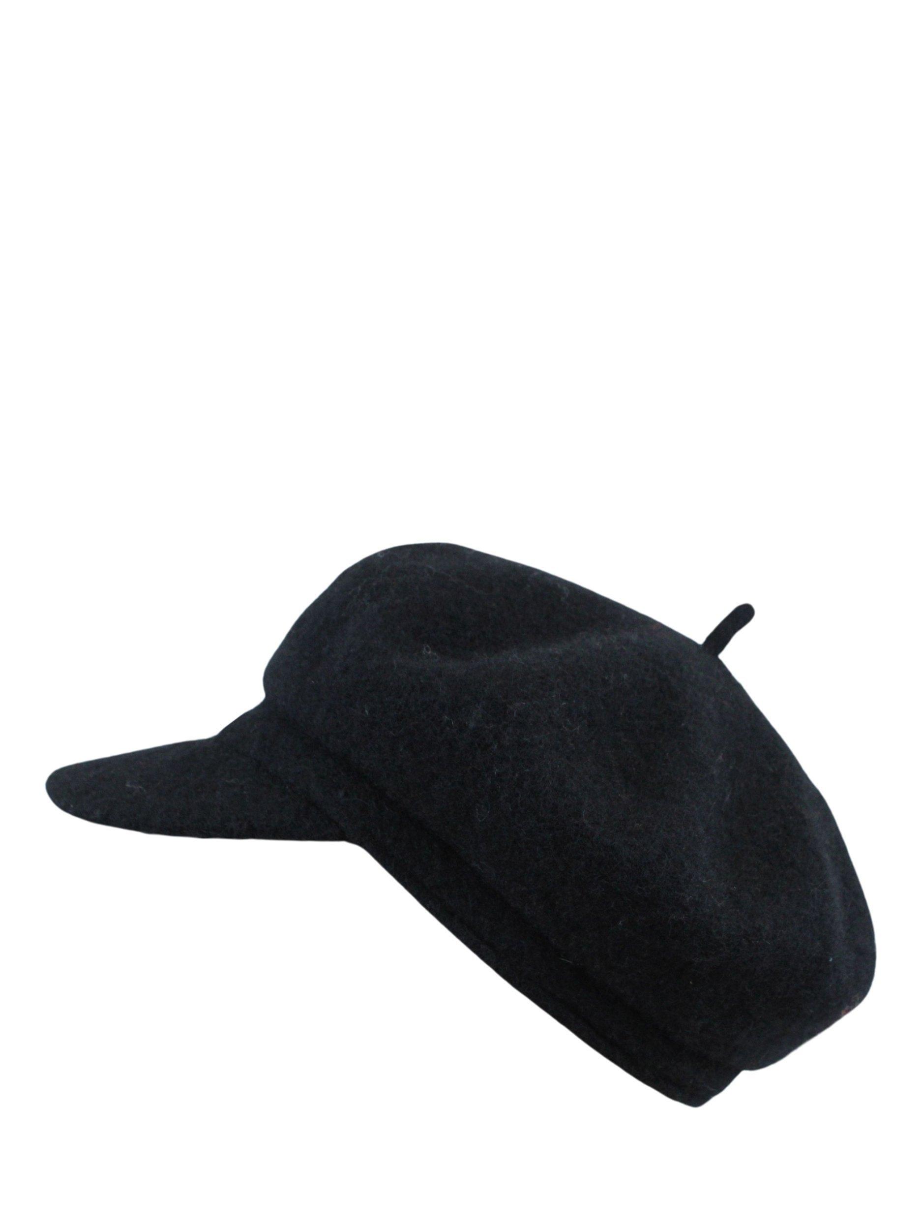 Product image 1 of 3, which shows Yumi Baker Boy Hat, Black