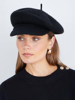 Yumi Baker Boy Hat, Black - view 2, Black