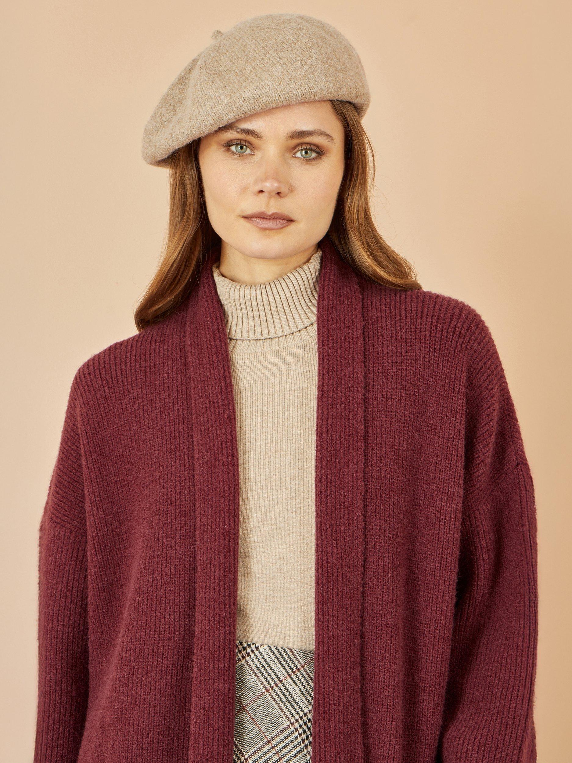 Product image 2 of 2, which shows Yumi Soft Knit Beret, Oatmeal