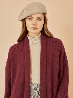 Yumi Soft Knit Beret - view 2, Oatmeal