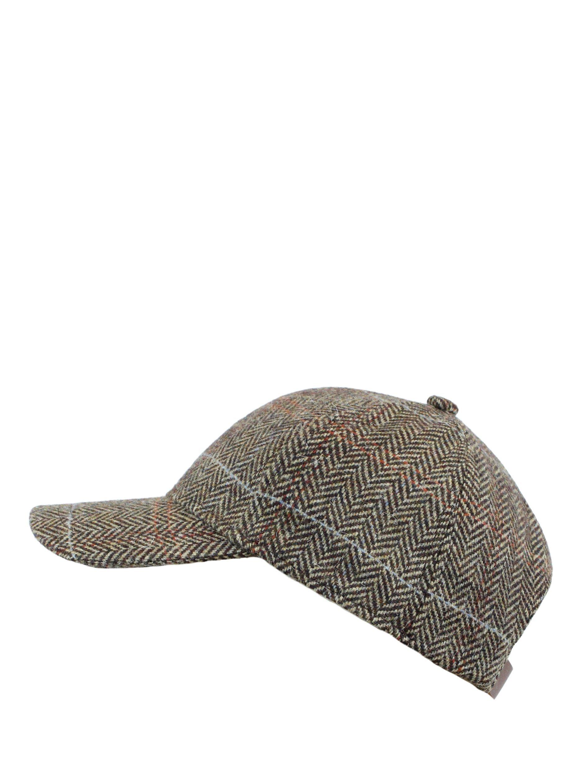 Product image 2 of 3, which shows Yumi Herringbone Baseball Cap, Brown