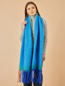 Yumi Colour Scarf - view 2, Blue/Multi