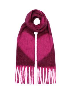 Yumi Fluffy Scarf, Pink - view 2, Pink