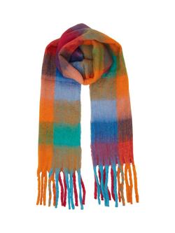 Yumi Check Scarf, Multi - view 2, Multi