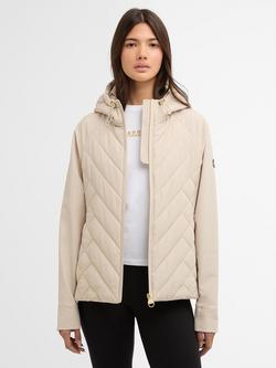 Barbour International Dakota Quilted Sweatshirt, Beige, Beige