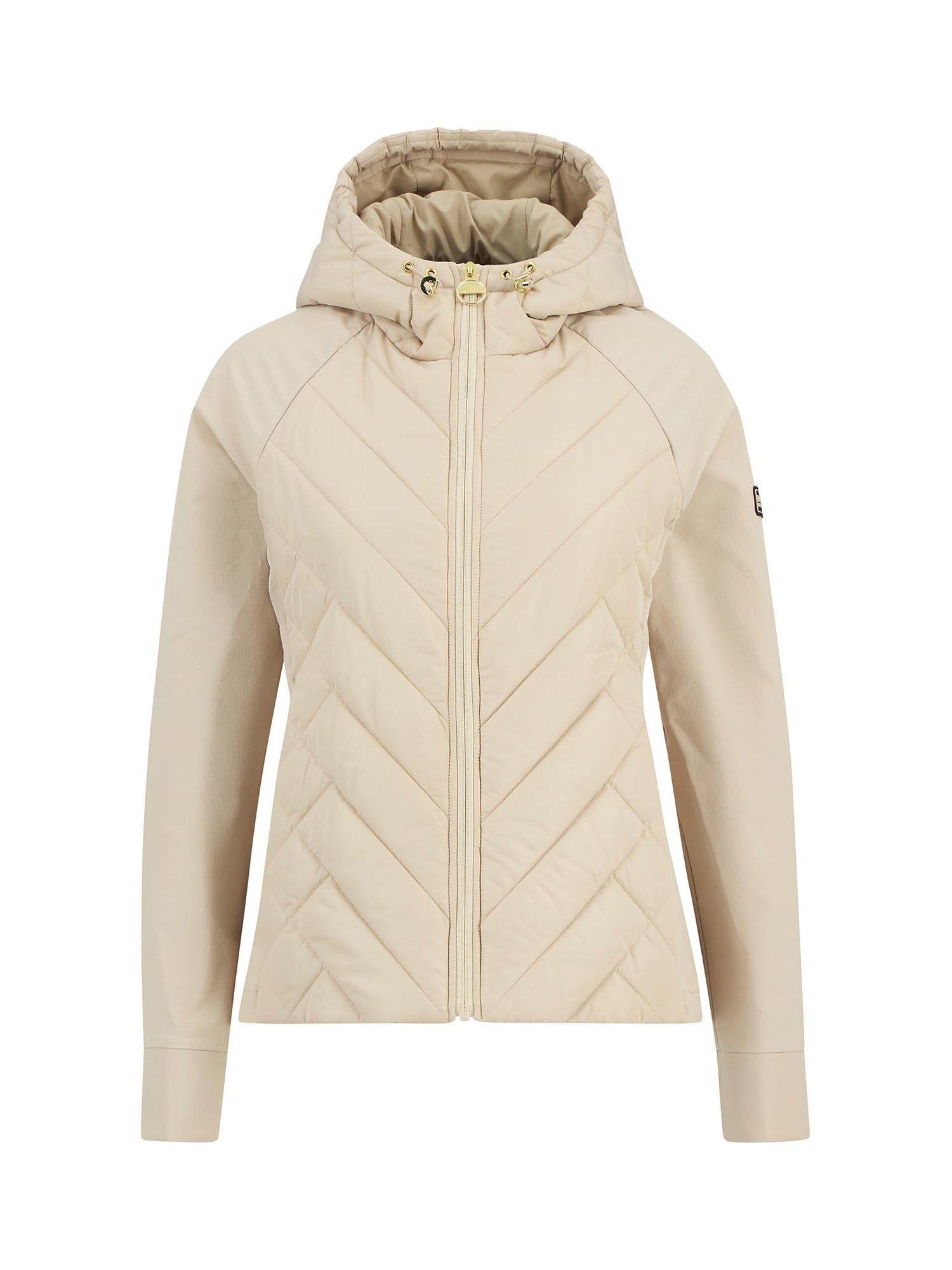 Product image 4 of 7, which shows Barbour International Dakota Quilted Sweatshirt, Beige, 8