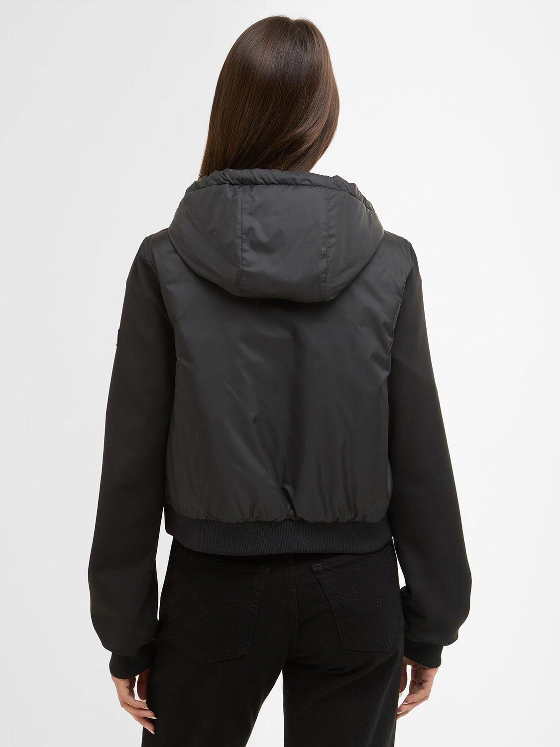 Product image 2 of 7, which shows Barbour International Equinox Quilted Sweatshirt, Black, 8