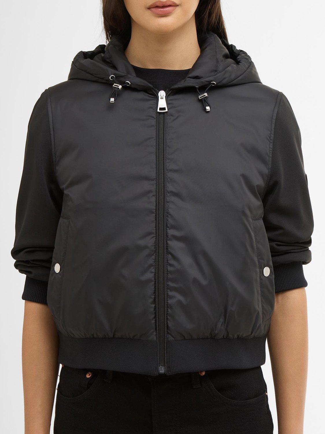 Product image 5 of 7, which shows Barbour International Equinox Quilted Sweatshirt, Black, 8