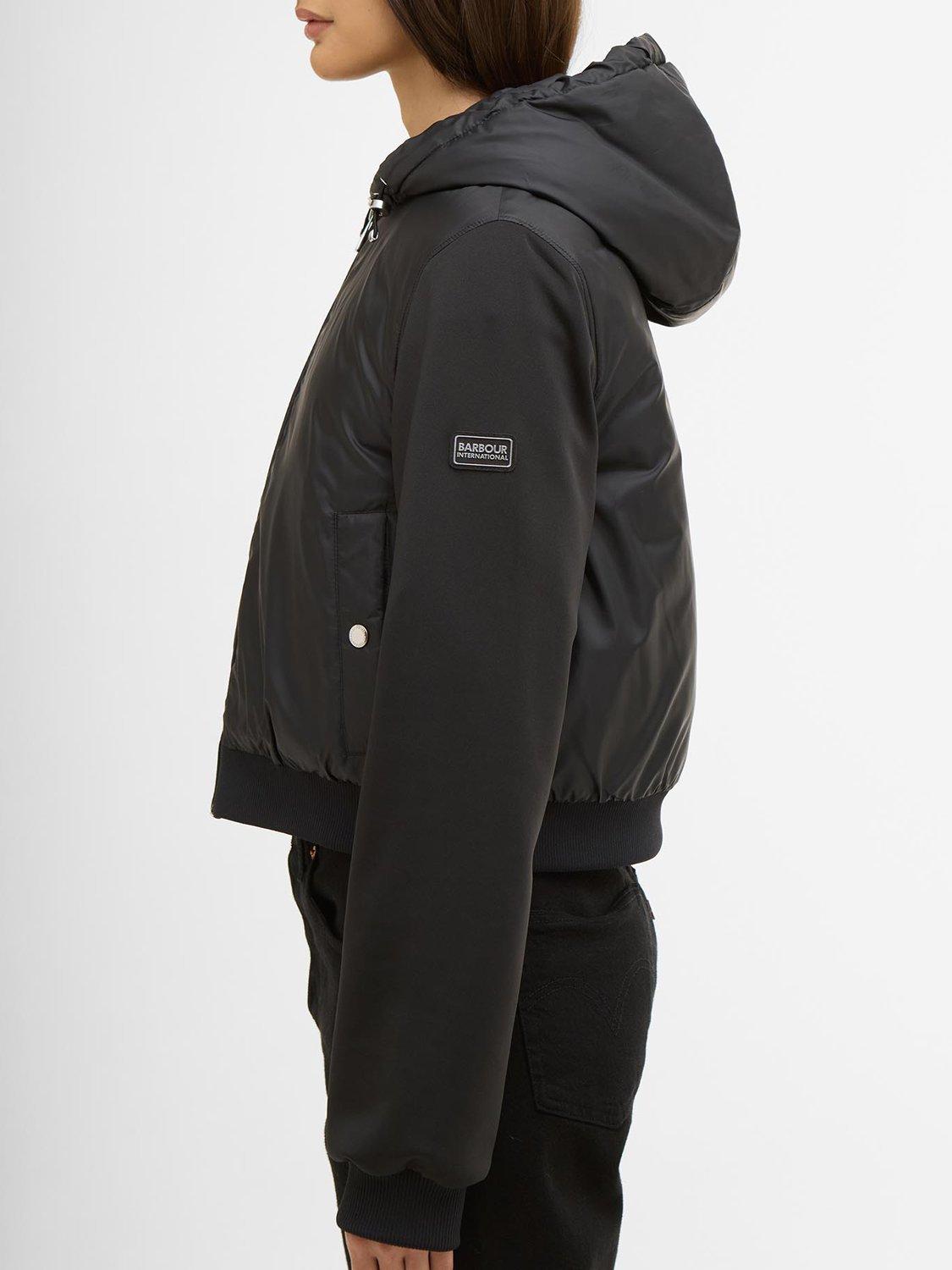 Product image 6 of 7, which shows Barbour International Equinox Quilted Sweatshirt, Black, 8